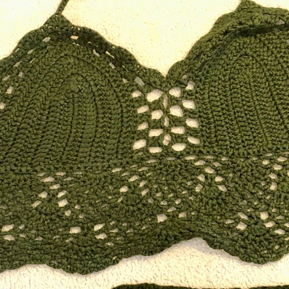 Windsor Store Women's Olive Green Bikini Top - Medium - Brand New with Tags - Picture 5 of 11